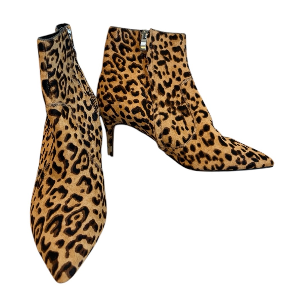 Halogen Leopard Ankle Boots NWOT
